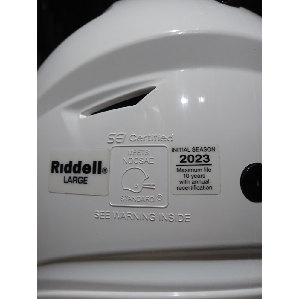 Riddell SpeedFlex Youth Football Helmet White Large - Picture 3 of 3